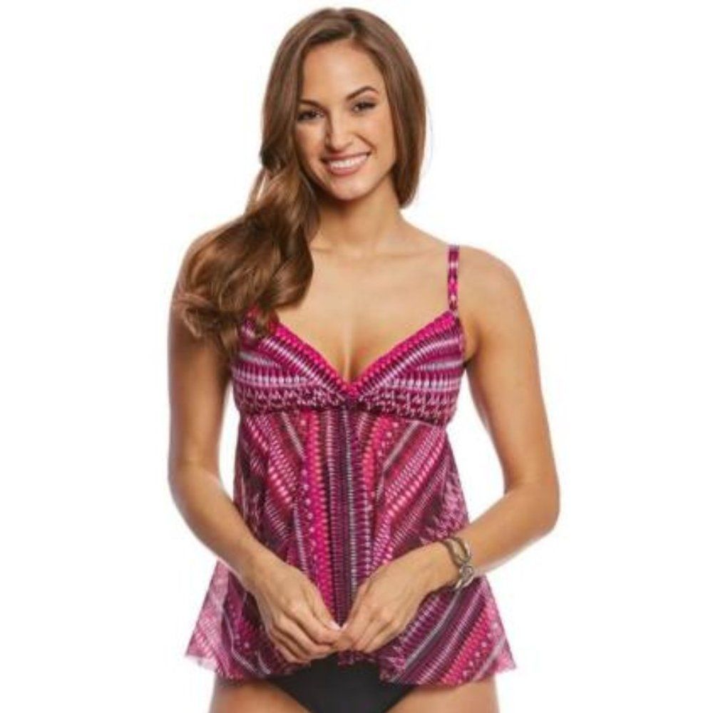 Profile by Gottex Summer Sunset Flyaway Tankini